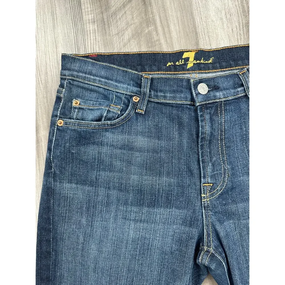 7 For All Mankind Bootcut Jeans Blue Made in USA — Size 32